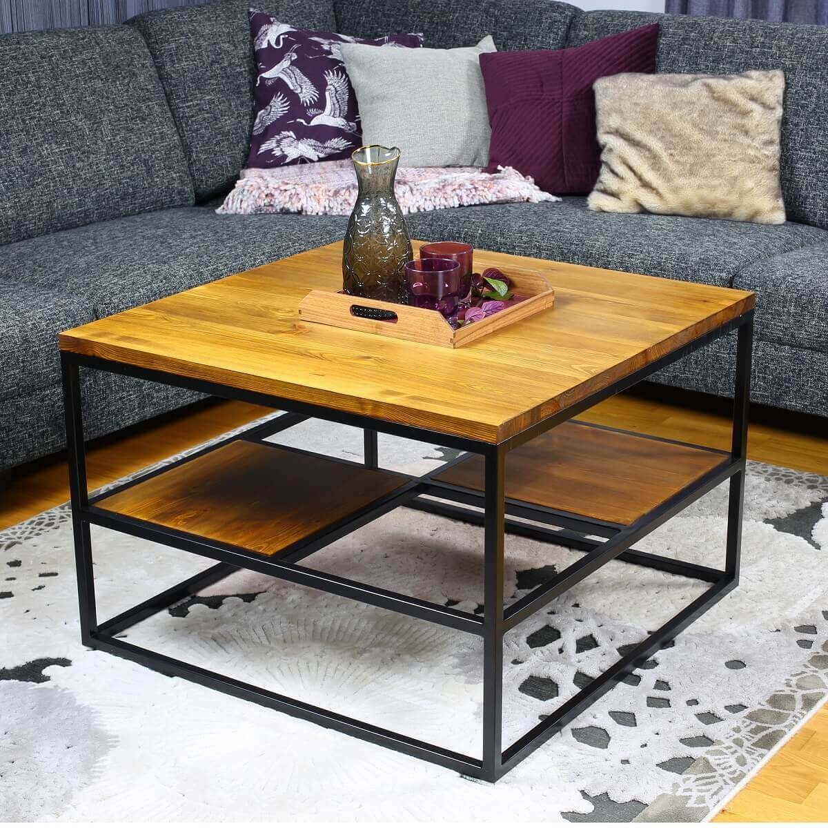 кофейный столик из металла лофт